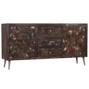 HELLOSHOP26 - Buffet bahut armoire console meuble de rangement bois de récupération solide 160 cm 4402097 - Publicité