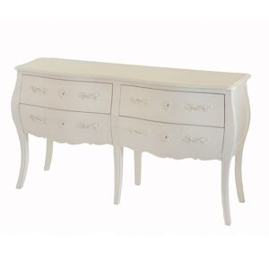 Commode double Murano blanche -  Autre Bois Amadeus 140x40 cm - Publicité