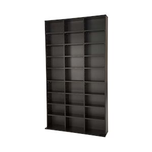 tectake Étagère bibliothèque Christel 180x102x23,5cm - noir -401704