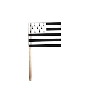 MONDO DECO Pique Drapeau Breton - Longueur : 3,5 cm Largeur : 5 cm x 500 Mondo Déco