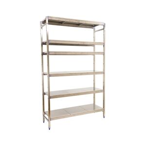 SimonRack Étagère en acier inoxyable initiel SIMONINOX 6 plateaux 2000x3290x500 mm (haut x largeur x profondeur)