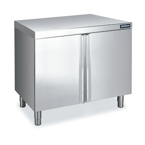 Distform Meuble Inox Central avec Portes Battantes Gamme 600 Inox2 portes 1000x600x600xmm