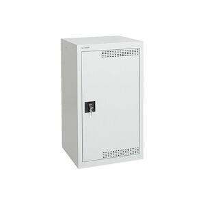 PROREGAL Environnement ventilé et tissu dangereux avec 1 porte   HxLxP 90x50x50cm   2 bacs de récupération de 10L chacun   gris/gris - Publicité