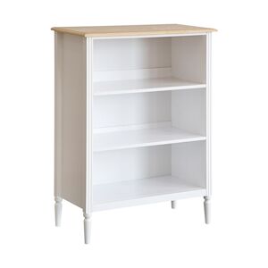 Atmosphera Meuble Étagère 3 niveaux en Bois blanc et naturel H 102 cm - Publicité