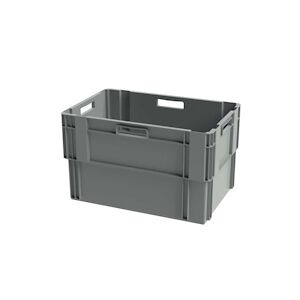 MULTIROIR Bac de rangement empilable plein - 600x400xH360 - gris Multiroir