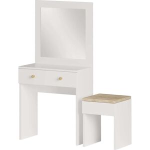 Coiffeuse avec miroir et tabouret Azura Hanah Home