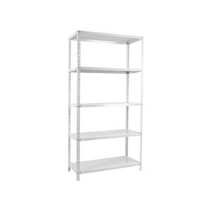 SimonRack Étagère metallique avec vis Comfort 5 plateaux de 100 kgs par plateau couleur BLANC 2000x1000x400 mm (haut x largeur x profondeur)