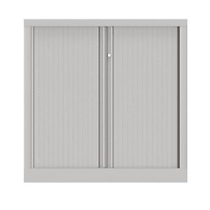 JPG Armoire à rideaux métallique Confort+ Ht 100 x L.100 cm - corps Blanc rideaux Blancs - Publicité