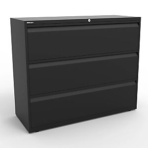 Bisley Comptoir Universal Confort Plus  3 tiroirs  - Métal - Noir - Publicité