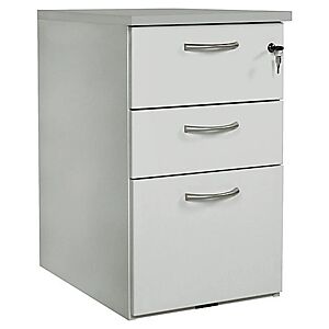 JPG Buronomic Caisson melamine NF Environnement hauteur bureau Gris - H.72 x L. 42 x P. 80 cm