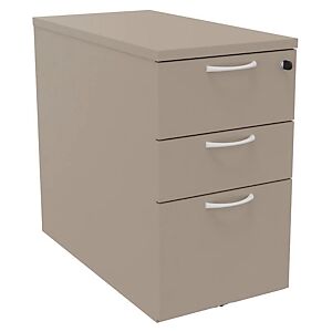 JPG Caisson hauteur bureau melamine NF Environnement H.72  x P.80 cm - Argile