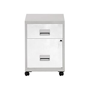 JPG Caisson mobile Pratic 2 tiroirs Aluminium Tiroirs Blanc