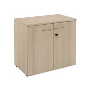 JPG Meuble bas NF Environnement avec portes - H.72 x L. 80 x P. 48 cm - Chene - portes Chene