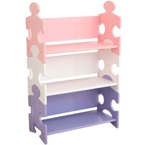 KidKraft Bibliothèque enfant Puzzle rose et violet - Publicité