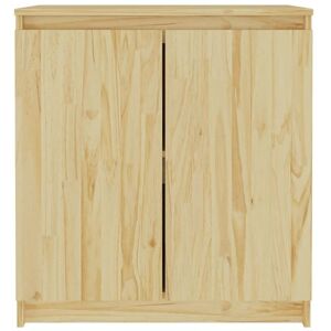 Non communiqué vidaXL Armoire latérale 60x36x65 cm Bois de pin massif Brun - Publicité