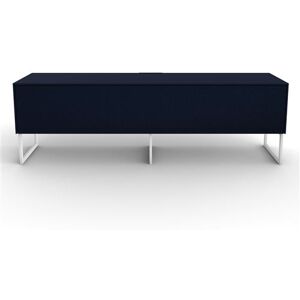 Non communiqué Meuble Tv Meliconi Bleu 80x62x117cm Fidji- Meuble Tv 160 Cm Bleu Foncé Avec Porte En Textile Acoustique Et Infrarouge Bleu - Publicité