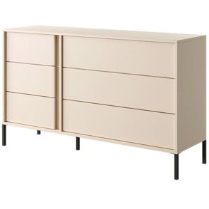 Non communiqué Commode 6 tiroirs - Avec LEDs - Beige - ELYNIA Beige - Publicité