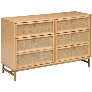 Non communiqué Commode, meuble de rangement en bois MDF coloris beige - longueur 120 x Profondeur 40 x Hauteur 74,5 cm -PEGANE- Beige - Publicité