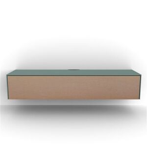 Non communiqué Meuble Tv Meliconi Bleu. Beige 80x62x117cm Vali- Meuble Tv Suspendu 160 Cm Bleu Vert Avec Porte En Textile Acoustique Et Infrarouge Bleu, Beige - Publicité