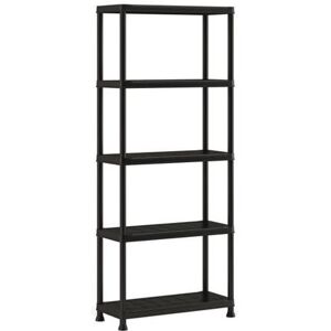 Non communiqué KIS Etagere de rangement Plus 75 / 5 - 75 x 32 x 176 cm - Noir Noir - Publicité