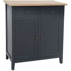 Atmosphera - Buffet design contemporain bois Damian - L. 80 x H. 85 cm - Gris foncé - Damian Gris - Publicité