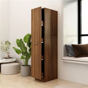 Non communiqué vidaXL Armoire apothicaire Chêne marron 30x42,5x150 cm Bois ingénierie Brun - Publicité