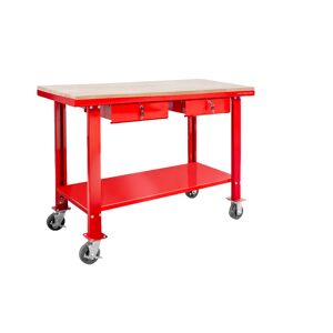 Mw Tools Établi 150 cm avec roues plateau MDF 2 tiroirs MW Tools