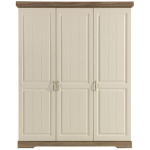 Tousmesmeubles Armoire 3 portes battantes - TIVA - L 175 x l 62 x H 220