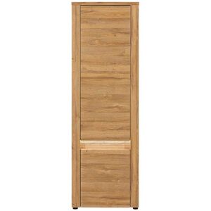 LIVEO Armoire de salon 2 portes Chene a LED - OBSZARY - L 62 x l 40 x H 193