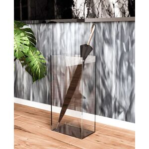 Petrozzi Porte-parapluie en plexiglas Linear en 18 couleurs - Nero Satinato