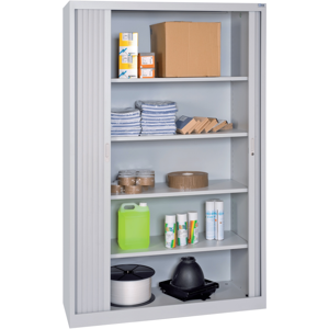 Axess Industries armoire haute a rideaux - hauteur 1950 mm   prof. 450 mm