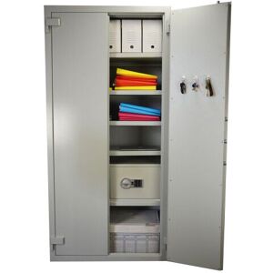 Axess Industries armoire forte blindee - serrure a cle   dim. ext. lxhxp 600 x 1000 x 510 mm  ...