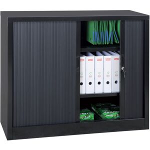 Axess Industries armoire basse a rideaux coulissants 1000 x 460 x 1050 mm ivoire