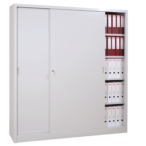 Axess Industries armoire haute metallique a portes coulissantes   modele kit   dim. ext. lxpxh...