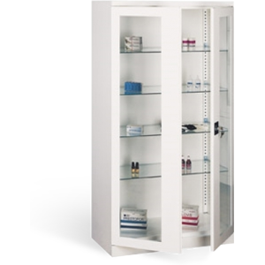 Axess Industries armoire medicale en verre   nbre de portes 1   dim. ext. lxpxh 600 x 435 x...