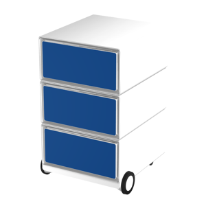 Easybox by Paperflow caisson mobile easy box 3 tiroirs de rangement   coloris bleu