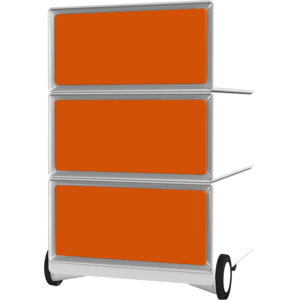 Easybox by Paperflow caisson mobile easy box 3 tiroirs de rangement   coloris orange