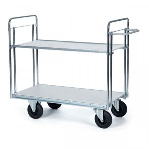 ErgoBjorn chariot ajoure a 2 plateaux   dim. ext. lxl 1000 x 570 mm