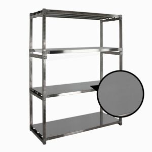 Axess Industries rayonnage alimentaire inox à tablettes pleines   long. utile 903 mm   prof....