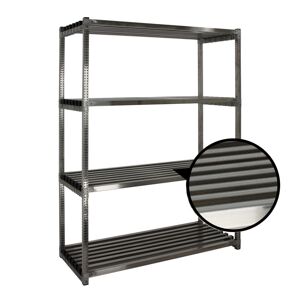 Axess Industries rayonnage alimentaire inox à tablettes tubulaires   long. utile 1200 mm  ...