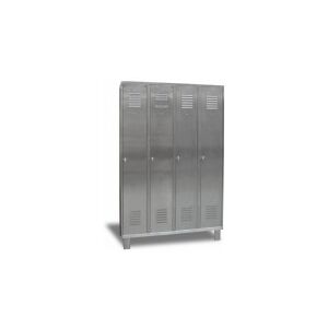 Axess Industries vestiaire en inox industrie propre sur pieds   nbre de casiers 2   fermeture...