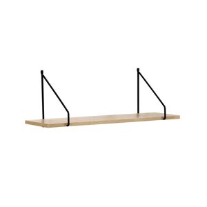 Blancheporte Etagère style industriel métal et bois - L 60 cm - Blancheporte Noir Unité