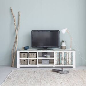 BOIS DESSUS BOIS DESSOUS Meuble TV en bois recyclé massif 180 cm