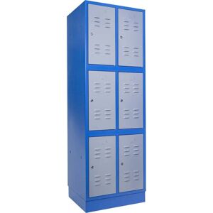 Guede Vestiaire casier metallique - Armoire 6 compartiments de type 6F