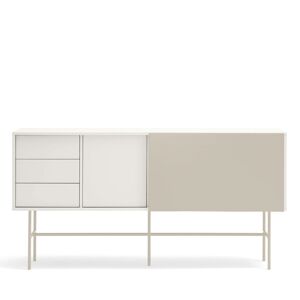 Teulat Nube - Buffet avec porte coulissante en bois L180 cm - Couleur - Beige