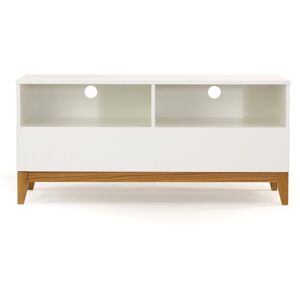 Woodman Blanco - Meuble TV design scandinave Wide - Couleur - Blanc