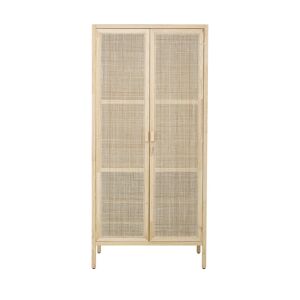 Bloomingville Mariana - Armoire en bois et cannage - Couleur - Bois clair