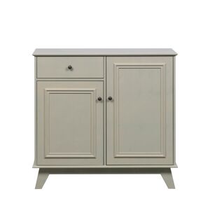 Woood Lily - Commode pour enfant 2 portes 1 tiroir en pin massif - Couleur - Vert de gris