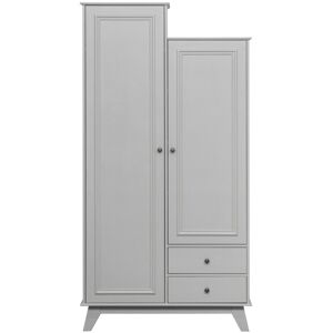 Woood Lily - Armoire pour enfant en pin massif - Couleur - Gris