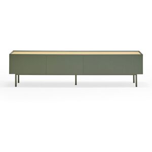 Teulat Arista - Meuble TV en bois 1 porte 2 tiroirs L180cm - Couleur - Vert amande